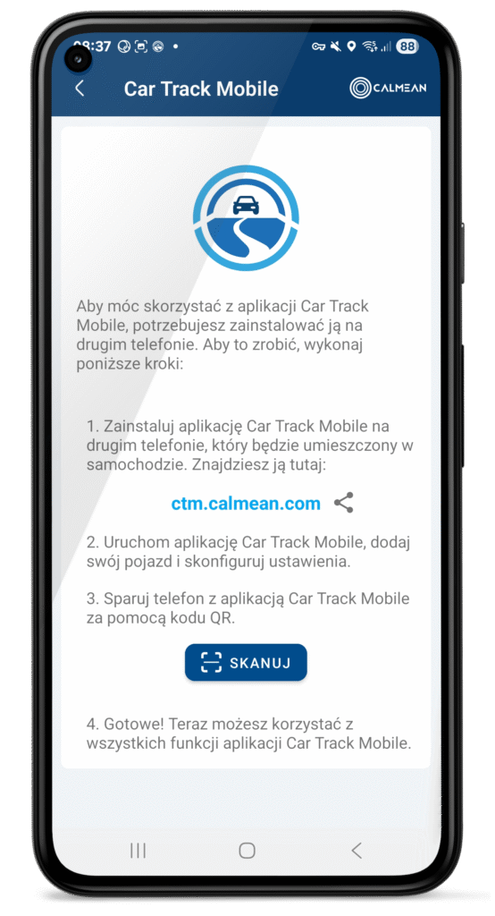 Szybki start z CAR TRACK MOBILE cc add ctm framed